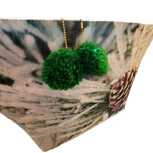 Winter Pinecone Handbag Heavy Felt Tote Large Handbag PD336 - Picture 6 of 10